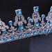 Frcolor Wedding Tiara Crown Rhinestones Crystal Bridal Pageant Princess Tiara Crown Headband (Blue) - Buy Online on GoSupps.com