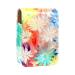 Lipstick Case Leather Lip Gloss Lipstick Organizer with Mirror Mini Lipstick Holder Bag Abstract Rainbow Color Flowers Daisy Q766o9bvnd