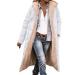 Hanxiulin plush jacket oversize warm lined fleecemantel women coat winter jacket on both sides transition jacket casual fashion plush jacket oversized light quilted jacket hoodies for women white m