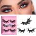 Barbiely 3 Pairs 20MM Mink Lashes, 100% Real Siberian Mink Fur Lashes, Dramatic Cat-Eyes Look, Long & Thick, Totally Cruelty-Free, Reusable & Handmade, Non-Irritating Fake Eyelashes(QUEEN) Queen/20MM