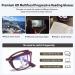 Lightweight Fold Blue Light Blocking Reading Glasses for Women Men Progressive Multifocus Computer Readers(Couleur:Red Grandeur:1.0x) - Buy Online on GoSupps.com