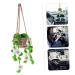 COHEALI Car Decor House Decorations for Home Crochet Crafts Hanging Basket Interior Rearview Mirror - Buy Online on GoSupps.com