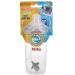 Nuby Tritan No-Spill Trainer Cup with Silicone Spout & 360 Weighted Straw - Gray, 5 Inch - Pack of 1 - Buy Online on GoSupps.com