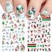 Christmas Nail Art Stickers Decals 10 Sheet Self Adhesive Gnome Santa Claus Reindeer Snowflake Christmas Tree Nail Sticker Design Nail Decoration for Women Girls - Buy Online on GoSupps.com