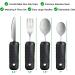 Adaptive Utensils Set for Tremors - Easy Grip Silverware for Parkinsons and Arthritis - Buy Online on GoSupps.com