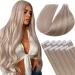LAAVOO TAPE in Extensions Real Hair Blond Highlighted Real Hair Extensions Tape In Hair Extension Real Hair Extensions Tape In Real Hair 45cm 10PCs #P18/613 45cm-10Pcs 2.2 #18/613