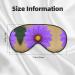 Purple Flower Sleep Mask - Adjustable Breathable & Fashionable Eye Mask for Ultimate Comfort | International Shipping Available - Buy Online on GoSupps.com