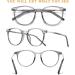 DUCO Blue Light Glasses for Men & Women - Retro Round Eyeglasses Blue Ray Blocking for Gaming & Computer Use - Grey 5216 - Buy Online on GoSupps.com