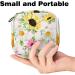 MUOOUM Menstrual Pad Bag - Blooming Sunflower Daisy Print | Sanitary Napkin & Tampon Organizer for Women and Girls | Multi-Colored - Buy Online on GoSupps.com