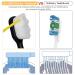 VEGOLS Adult Extra Soft Toothbrush with 20000 Bristles (Pack of 6) - Gentle Manual Toothbrush for Sensitive Gums | Black/White - Buy Online on GoSupps.com