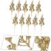 ABOOFAN 10pcs Christmas Imitation Berries Christmas Decorations Flower Garland Wreath Christmas Berries New Year's Decor Artificial Xmas Berry Stem Xmas Berries Christmas Tree Foam Crafts Golden 19X5X5CM - Buy Online on GoSupps.com