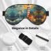 SSIMOO Seaside Lighthouse Soft Sleep Eye Mask | Breathable Eye Patch for Women | Perfect for Travel & Relaxation - Black - Buy Online on GoSupps.com