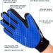 BANSHAN Pet Hair Removal Gloves - 259 Needles Furniture Soft Massage Brush for Cats and Dogs - Long and Short Hair - Blue Right Hand - Buy Online on GoSupps.com