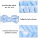 Buy Pop 4-Piece Spa Bowknot Hair Straps & Makeup Brushes - Elastic Herring Band for Shower Face Wash & Skincare Blue | International Shipping Available! - Buy Online on GoSupps.com