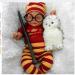Snuggle This Muggle Bodysuit Set with Striped Pants & Hat - 12-18 Months - Red - Buy Online on GoSupps.com