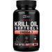 Antarctic Krill Oil 1000mg (180 Softgels) 3 Month Supply Omega 3 Krill Oil Supplement with EPA, DHA & Astaxanthin - Omega 3 Fish Oil for Joint, Brain, and, Heart Support