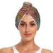 Rainbow Pinto Graffiti1 Hair Towel 2 Pack Super Absorbent Hair Drying Towel Quick Dry Hair Turbans Head Towel with Button Twisty Wrap for Women Girls