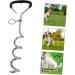 Milist Dogs Pile Floor Anchor: Durable Metal Spiral Dog Tie-Out Stake for Secure Outdoor Pet Leash - Buy Online on GoSupps.com