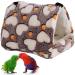 Large Winter Warm Bird Nest House Bird Hammock Comfortable Bird Bed for Cage Warm Plush Parrot Hanging Bed Cave Hideaway Cage Toy for for Parakeet Cockatiel Lovebird Budgie Canary Cockatoo African 24*23*25