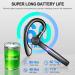 48Hrs V5.3 Bluetooth Headset with Microphone - Wireless Handsfree Earpiece for Cell Phone, Business, Office, Driving - Bluetooth Headphones for iPhone, Android, Samsung - Black - Buy Online on GoSupps.com