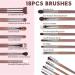 Professional Makeup Brush Set - Kabuki Blush Concealer & Beauty Sponges for Flawless Application | International Shipping - Buy Online on GoSupps.com