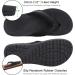Women's Orthotic Flip Flops with Arch Support for Plantar Fasciitis - Black, Size 7.5 - Buy Online on GoSupps.com