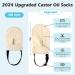 Upgraded 2.0 Castor Oil Pack Wrap for Feet - Organic Cotton Socks for Arthritis Tingling & Cracking - Moisturizing Relief (Oil Not Included - Buy Online on GoSupps.com