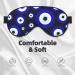Blue Evil Eye Sleep Mask - Adjustable Soft Breathable Eye Cover for Men & Women | Pattern-122 | International Shipping - Buy Online on GoSupps.com