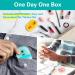 Fullicon 2-Times-a-Day Weekly Pill Organizer - AM PM Pill Box with Multi-Colored Cases - Buy Online on GoSupps.com