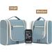 Large Greyish Blue Travel Hanging Toiletry Organizer for Women - Makeup & Cosmetic Bag - Buy Online on GoSupps.com