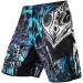 LAFROI Mens MMA Cross Training Boxing Shorts Trunks Fight Wear with Drawstring and Pocket-QJK01 La Commander X-Large