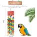 MQUPIN Bird Chewing Toy for Small Parrots - Multicolored Wooden Blocks - Ideal for Cockatiels & African Greys (S-20 inch) - Buy Online on GoSupps.com