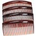 4 Pack of Large 9cm Plain French Side Hair Combs Slides Grips Clips Hair Accessories for Women Girls by Glitz4Girlz (Tort Brown) - Buy Online on GoSupps.com