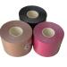 Cotton Kinesiology Tape 3 Rolls Waterproof Breathable Tape Sports Kinesiology Tape. Self Adhesive Athletic Tape for Pain Relief Latex-Free (Mixed Colors: Black Beige and Pink)