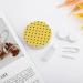 Yellow Bees Pattern Round Case For Contact Lens Kit Storage Box with Mirror Printed - Buy Online on GoSupps.com