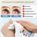 150ML Eyelash Extension Cleanser Kit with 2 Brushes and 50 Mascara Wands - Oil-Free Eyelid Foaming Cleanser for Lash Bath and Extension Shampoo (Rose) - Buy Online on GoSupps.com