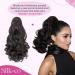 Silk-co 11 Short Curly Ponytail Extension in Medium Blonde - 11 Inch Length | Clip-in Hair Extension for Women - Buy Online on GoSupps.com