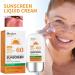 Sunscreen SPF60 Sun Screen Protector for Face and Body 50ml Waterproof & Sweat-proof Sun Cream Ultra Light Moisturizing Sun Lotion for Women Men Non Greasy Sun Block Cream - Buy Online on GoSupps.com
