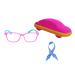 JoXiGo Computer Glasses Against Blue Light for Kids Baby Boys and Girls (3-7 Years) + Glasses Strap + Glasses Case Rose Vert
