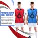 12 Pack Reversible Sports Pinnies | Adult L Size | Double Sided Practice Jerseys with Numbers - Buy Online on GoSupps.com