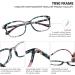 VisionGlobal Blue Light Blocking Glasses for Women - Anti Eyestrain, Computer Reading, TV Glasses - Stylish Square Frame, Anti Glare (+2.50 Magnification) - Nola Pink - Buy Online on GoSupps.com