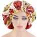 Qianmome Double-Layer Extra Large African Print Satin Bonnet Sleep Cap - 4pcs Style C - Buy Online on GoSupps.com