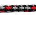 Jumbo Dog Leash for Large Dogs - Up to 80kg | 1.30m Training Line with Hand Loop | Durable & Stylish in 17 Colors - Ohio (Black-Silver-Red) - Buy Online on GoSupps.com