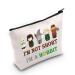 Levlo hobbit movie cosmetic bag hobbit fans gift i's not short i'm a hobbit make-up bag with zipper hobbit power gift I'm a hobbit cosmetic bag