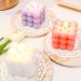 Handmade Bubble Candle - 100% Vegan & Sustainable Soy Wax | Boho Decorative Candle (Pink 6x6x6 cm) | Fragrant Aroma for Eco-Friendly Home Decor - Buy Online on GoSupps.com