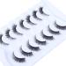 Wleec Beauty Short False Eyelashes set - 7 Pairs of 12mm Wispy Fluffy 3D Faux Mink Lashes for Natural Cat Eye Look | Clear Band | CC95 - Buy Online on GoSupps.com