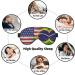SSIMOO American & Brazilian Flags Soft Sleep Eye Mask - Breathable Eye Patch for Travel & Relaxation | Perfect for Females - Buy Online on GoSupps.com