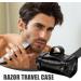 LEUNG Shaver Travel Case | Portable Leather Shaver Head Protective Cover for International Shipping - Buy Online on GoSupps.com