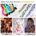 22 Inch Aomig Rainbow Colored Curly Hair Extensions - 22 PCS Clip-in Strands for Girls | Rose Red Party Accessories - Buy Online on GoSupps.com