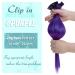 Runature Purple Clip-In Real Hair Extensions | 40cm Invisible Clips | 25g Human Hair 5 Pieces | Easy Fit Colorful Hair Accessories - Buy Online on GoSupps.com